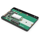 Digitus DA-71118 2,5" Festplatten- Einbaurahmen, Laufwerksgehäuse schwarz, für M.2 oder mSATA