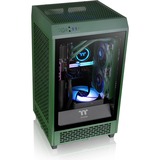 Thermaltake The Tower 200 Racing Green, Tower-Gehäuse dunkelgrün, Tempered Glass