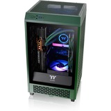 Thermaltake The Tower 200 Racing Green, Tower-Gehäuse dunkelgrün, Tempered Glass