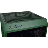 Thermaltake The Tower 200 Racing Green, Tower-Gehäuse dunkelgrün, Tempered Glass