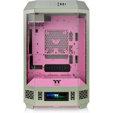 Thermaltake The Tower 300 Matcha Plum, Tower-Gehäuse hellgrün/rosa, Tempered Glass