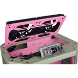 Thermaltake The Tower 300 Matcha Plum, Tower-Gehäuse hellgrün/rosa, Tempered Glass