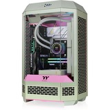 Thermaltake The Tower 300 Matcha Plum, Tower-Gehäuse hellgrün/rosa, Tempered Glass