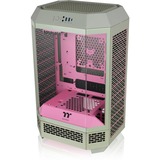 Thermaltake The Tower 300 Matcha Plum, Tower-Gehäuse hellgrün/rosa, Tempered Glass