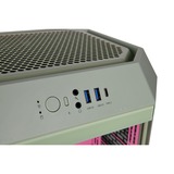 Thermaltake The Tower 300 Matcha Plum, Tower-Gehäuse hellgrün/rosa, Tempered Glass