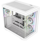 Cooler Master Elite 600 ARGB , Tower-Gehäuse weiß, Tempered Glass x 2