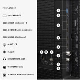 Hisense 100E7DS PRO Hi-QLED-Fernseher 253 cm (100 Zoll), schwarz/dunkelgrau, UltraHD/4K, Free-Sync-Premium, 144Hz Panel