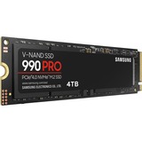 Samsung 990 PRO 4 TB, SSD PCIe 4.0 x4, NVMe 2, M.2 2280, intern