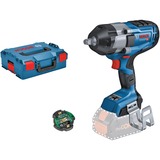 Bosch PRO Akku-Schlagschrauber BITURBO GDS 18V-1000 C Professional solo, 18Volt blau/schwarz, Bluetooth Modul, ohne Akku und Ladegerät, 1/2", in L-BOXX