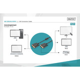 Digitus Anschlusskabel DVI > DVI schwarz, 3 Meter