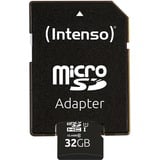 Intenso UHS-I Performance 32 GB microSDXC, Speicherkarte schwarz, UHS-I U1, Class 10