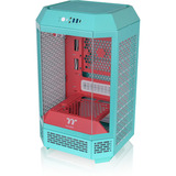 Thermaltake The Tower 250 Mint Strawberry, Tower-Gehäuse mint/beere, Tempered Glass