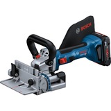 Bosch Akku-Flachdübelfräse GFF 18V-22 Professional Solo, 18 Volt, Nutfräse blau/schwarz, ohne Akku und Ladegerät, in L-BOXX