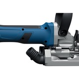 Bosch Akku-Flachdübelfräse GFF 18V-22 Professional Solo, 18 Volt, Nutfräse blau/schwarz, ohne Akku und Ladegerät, in L-BOXX