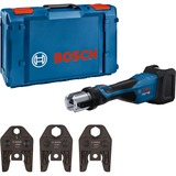 Bosch Akku-Presswerkzeug GPT 18V-32 Professional solo, 18Volt, Kit SV, Pressmaschine blau, ohne Akku und Ladegerät, 3 Pressbacken Standard SV, in L-BOXX