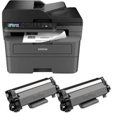Brother MFC-L2827DWXL, Multifunktionsdrucker dunkelgrau, USB, LAN, WLAN, Scan, Kopie, Fax, Duplex (Druck)