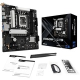 ASRock B860M-X WiFi, Mainboard schwarz/silber