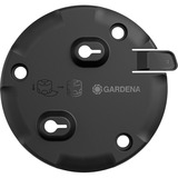 GARDENA AquaPrecise Montageplatte, oberirdisch, Halterung schwarz, für Bewässerungssystem AquaPrecise