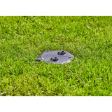 GARDENA AquaPrecise Montageplatte, oberirdisch, Halterung schwarz, für Bewässerungssystem AquaPrecise