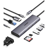 UGREEN CM498 10-in-1 USB-C Hub, Dockingstation silber
