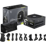 MSI MAG A1000PLS PCIE5 1000W, PC-Netzteil schwarz, 1x 12-Pin High Power GPU, 4x PCIe, Kabelmanagement, 1000 Watt