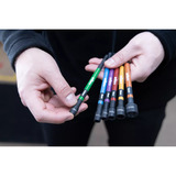 Wiha Farbcodiertes Steckschlüssel Set magnetisch, 1/4", 6‑teilig schwarz/mehrfarbig, für Maschinenschrauber bis 79 Nm