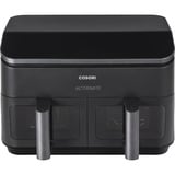 Cosori Heißluftfritteuse Dual Basket CAF-R901-AEU schwarz, 1.750 Watt, 2 Körbe je 4,25 Liter, mit Sichtfenster
