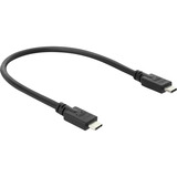 DeLOCK USB-C 40 Gbps für M.2 NVMe PCLe SSD mit Lüfter, Laufwerksgehäuse grau/schwarz, werkzeugfrei