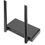 Digitus Wireless HDMI KVM Extender Set, HDMI Verlängerung schwarz, 200 m
