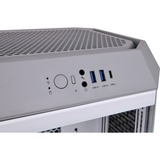 Thermaltake The Tower 300 Limestone, Tower-Gehäuse hellgrau, Tempered Glass