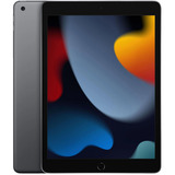 Apple iPad 10,2" (256 GB) Generalüberholt, Tablet-PC grau, Inkl. Logitech Rugged Folio DE (schwarz)