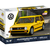 COBI Volkswagen Golf GTI (1976-1983), Konstruktionsspielzeug gelb, Maßstab 1:35