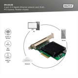 Digitus 4-Port 2,5G Ethernet, LAN-Adapter 