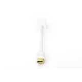 Digitus Adapterkabel mini DisplayPort > HDMI, Full HD weiß, 0,15 Meter