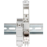 Digitus Keystone-Gehäuse für Hutschienen Montage, IP20 weiß, für 1x Keystone Modul