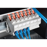 Digitus Keystone-Gehäuse für Hutschienen Montage, IP20 weiß, für 1x Keystone Modul