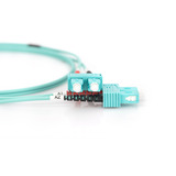 Digitus LWL Patchkabel, Duplex, SC > SC Stecker, Multimode OM3 türkis, 1 Meter