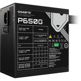 GIGABYTE P650G PCIE 5.1, PC-Netzteil schwarz, 650 Watt