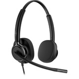 HP Poly Mission 425 kabelgebundenes Stereo-USB-Headset BULK schwarz, USB Type-C und Type-A, Kunstleder-Ohrpolster (Oberflächenmaterial)
