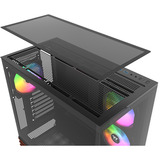 Thermaltake View 270 Plus WS ARGB Black, Tower-Gehäuse schwarz/holz, Tempered Glass x 2, Holz-Struktur