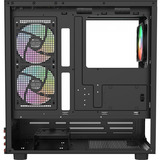 Thermaltake View 270 Plus WS ARGB Black, Tower-Gehäuse schwarz/holz, Tempered Glass x 2, Holz-Struktur