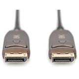 Digitus DisplayPort AOC Hybrid Glasfaserkabel, UHD 8K schwarz, 20 Meter