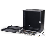 Digitus Netzwerk-Set SOHO Pro 19" 540x400 mm (BxT), IT-Schrank schwarz, 12 Höheneinheiten