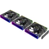 Xilence XPF360R.ARGB, Gehäuselüfter schwarz, 3er-Pack, Reverse, 125 mm