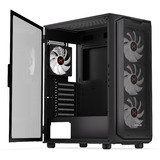  Krux Orona, Tower-Gehäuse schwarz, Tempered Glass