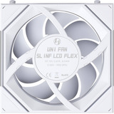 Lian Li UNI FAN SL-INF LCD FLEX 120 Wireless, Gehäuselüfter weiß, Reverse, 3er Pack mit Controller, 120 mm