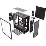 Thermaltake S370 WS Black, Tower-Gehäuse schwarz, Tempered Glass