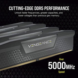 Corsair DIMM 64 GB DDR5-6400 (2x 32 GB) Dual-Kit, Arbeitsspeicher schwarz, CMH64GX5M2D6000C40, Vengeance RGB, INTEL XMP
