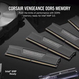 Corsair DIMM 64 GB DDR5-6400 (2x 32 GB) Dual-Kit, Arbeitsspeicher schwarz, CMH64GX5M2D6000C40, Vengeance RGB, INTEL XMP