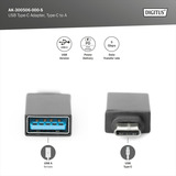 Digitus USB Type-C Adapter, Type-C - A schwarz